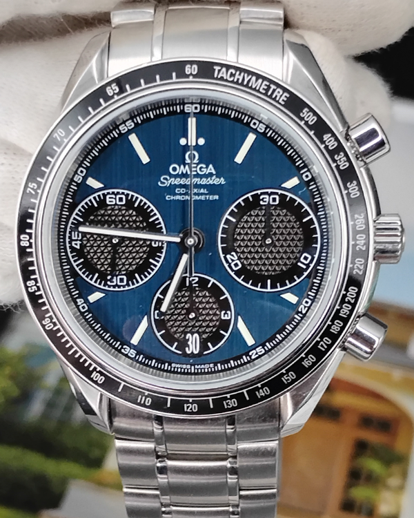 2023 Omega Speedmaster Racing 40MM Blue Dial Steel Bracelet (326.30.40.50.03.001)