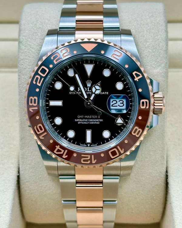 2026 Rolex GMT-Master II "Rootbeer" 40MM Black Dial Two-Tone Oyster Bracelet (126711CHNR)