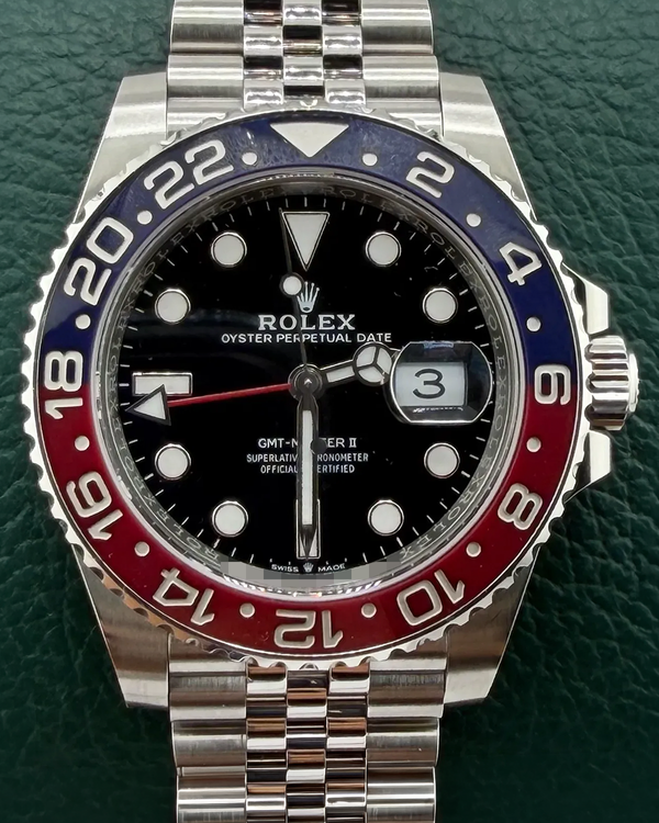 2025 Rolex GMT-Master II "Pepsi" 40MM Black Dial Jubilee Bracelet (126710BLRO)