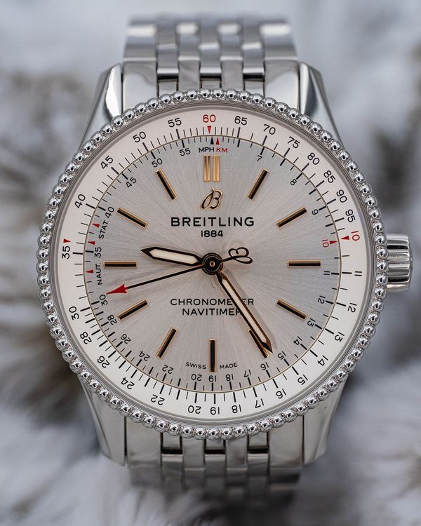 2023 Breitling Navitimer 35MM Silver Dial Steel Bracelet  (A17395F41G1A1)
