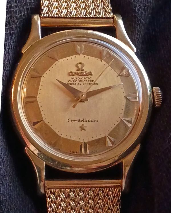 Omega Constellation 35MM Champagne Dial Yellow Gold Bracelet (2852)