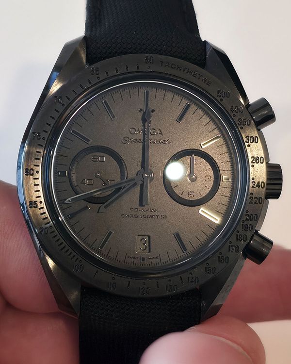2021 Omega Speedmaster Dark Side of the Moon "Black Black" 44.25MM Black Dial Textile Strap (311.92.44.51.01.005)