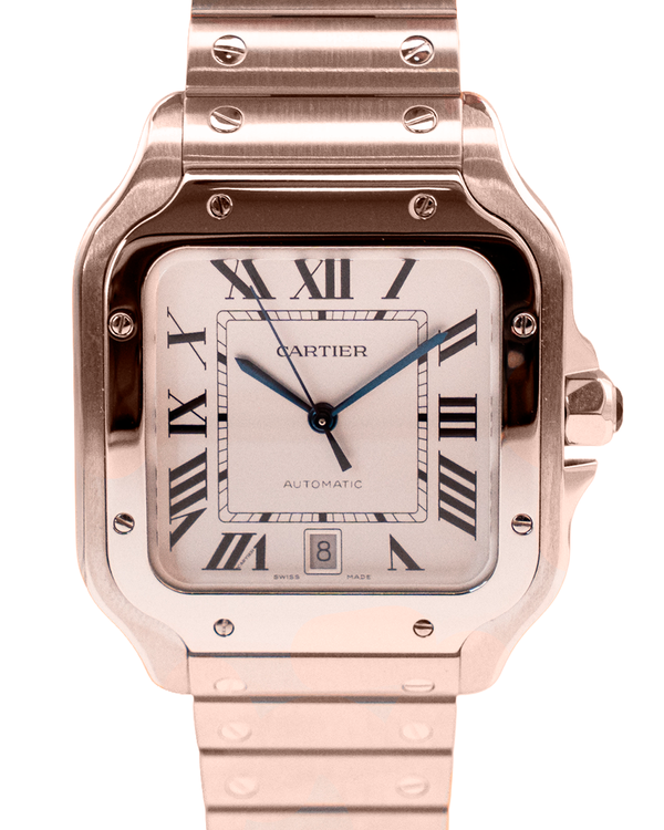 2024 Cartier Santos De Cartier 39.8MM Silver Dial Steel Bracelet (WSSA0018)