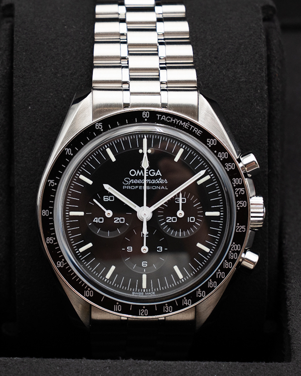 2024 Omega Speedmaster Professional Moonwatch "Sapphire Sandwich" 42MM Black Dial Steel Bracelet (310.30.42.50.01.002)