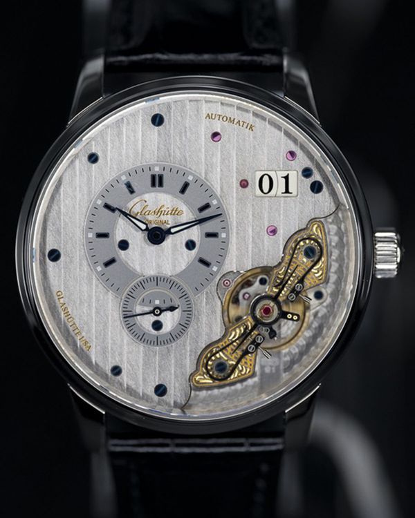 2024 Glashütte Original PanoMaticInverse 42MM Silver Dial Leather Strap (1-91-02-02-02-30)