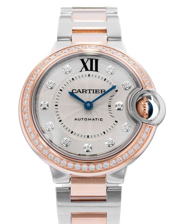 2017 Cartier Ballon Bleu 33MM Silver Dial Two-Tone Bracelet (WE902077 3753)