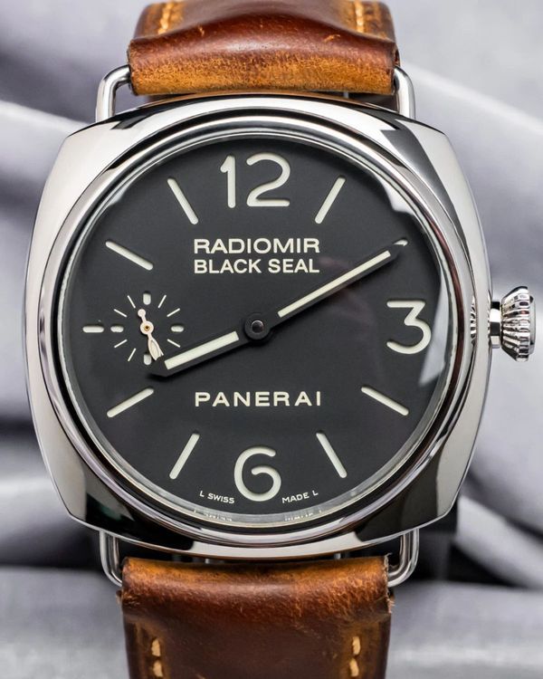 Panerai Radiomir Black Seal 45MM Black Dial Leather Strap (PAM00183)