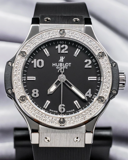 Hublot Big Bang Original 38MM Quartz Black Dial Rubber Strap (361.SX.1270.RX.1104)