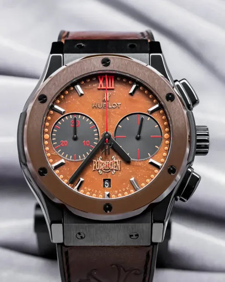 Hublot Classic Fusion Chronograph "Forbidden X" L. E. 45MM Brown Dial Leather Strap (521.CC.0589.VR.OPX14)