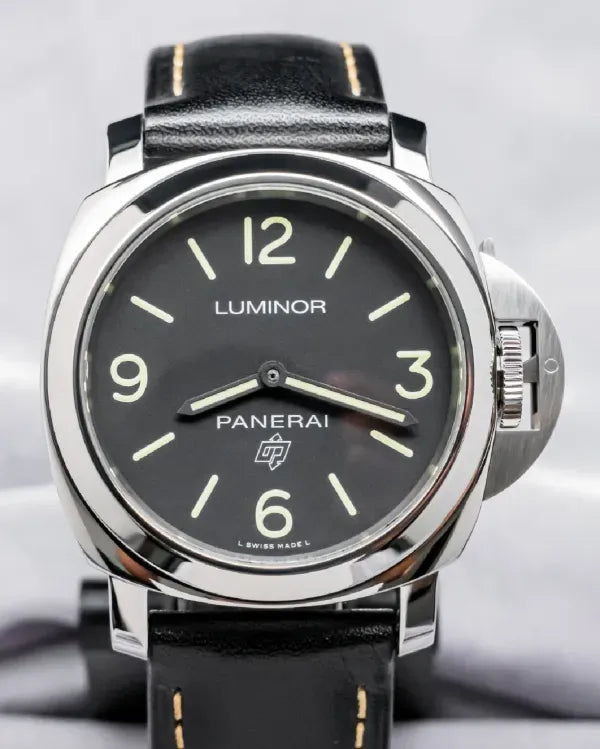 Panerai Luminor Base Logo 44MM Black Dial Leather Strap (PAM00773)