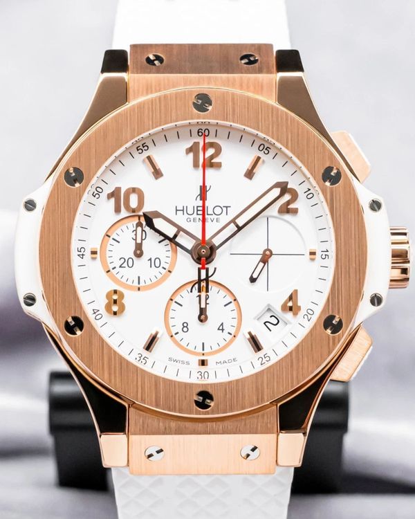Hublot Big Bang King Gold 41MM White Dial Rubber Strap (341.PE.230.RW)