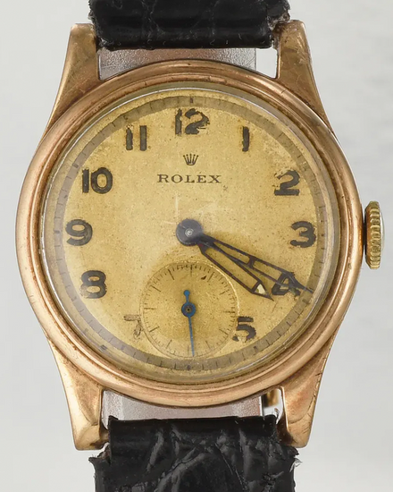 Rolex Vintage 29MM Champagne Dial Aftermarket Leather Strap (Cal. 31)