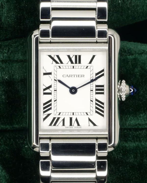 2025 Cartier Tank Must 29.5MM Quartz Silver Dial Steel Bracelet (WSTA0107)