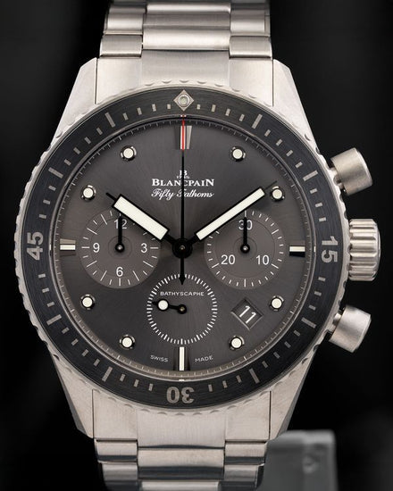 2024 Blancpain Fifty Fathoms 43MM Anthracite Dial Titanium Bracelet (5200-1210-98S)