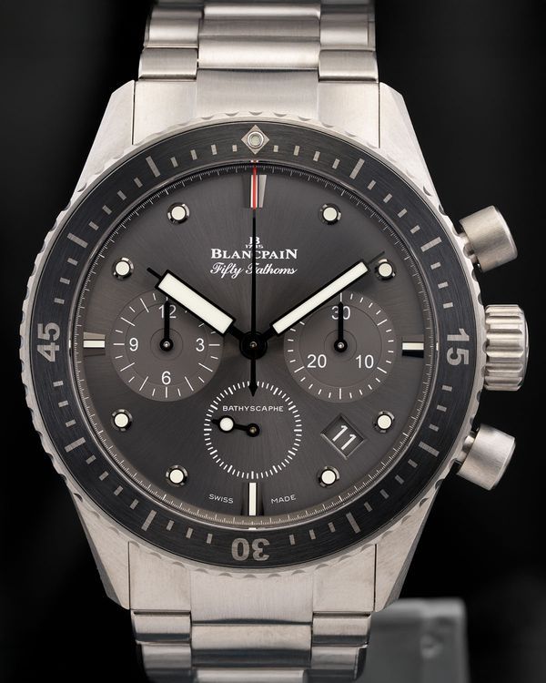 2024 Blancpain Fifty Fathoms 43MM Anthracite Dial Titanium Bracelet (5200-1210-98S)