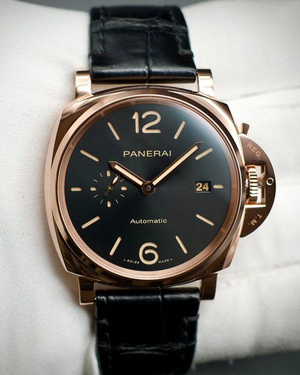2023 Panerai Luminor Due 42MM Black Dial Leather Strap (PAM01041)