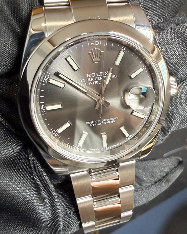 2019 Rolex Datejust 41MM Dark Rhodium Dial Oyster Bracelet
