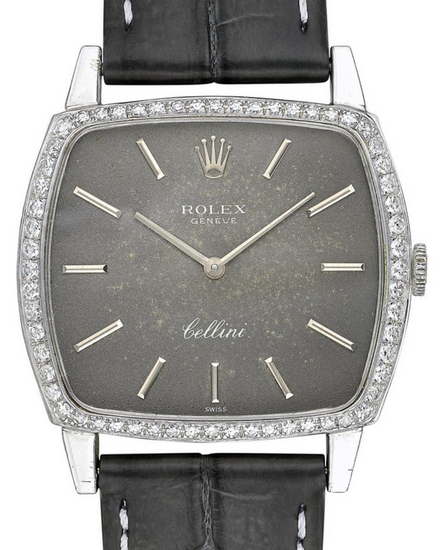 1973 Rolex Cellini 31MM Grey Dial Aftermarket Leather Bracelet (3805)