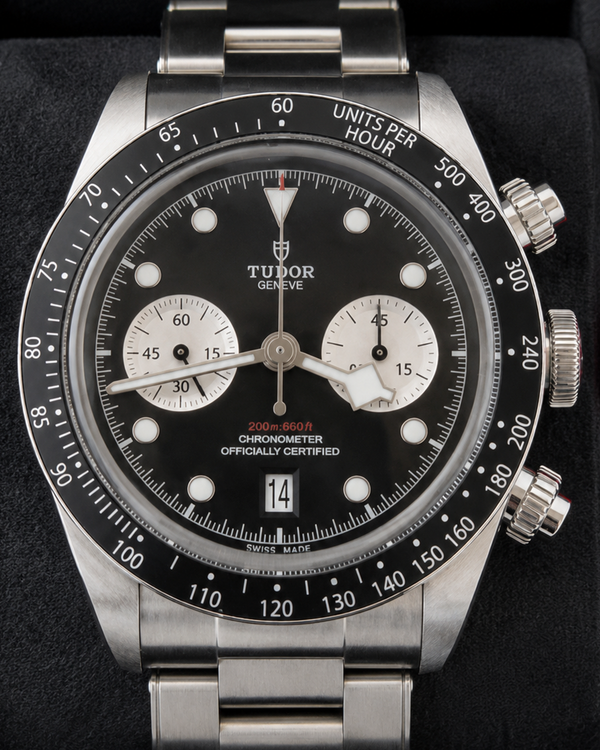 2024 Tudor Black Bay Chronograph 41MM Black Dial Steel Bracelet (79360N)