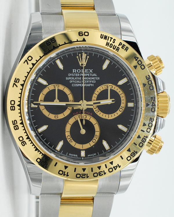 2026 Rolex Cosmograph Daytona 40mm Black Dial Two-Tone Oyster Bracelet (126503)