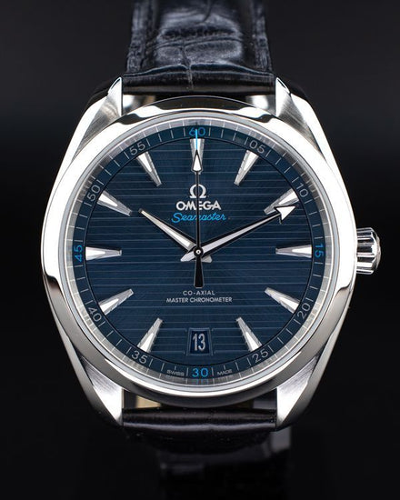 2020 Omega Seamaster Aqua Terra 41 MM Blue Dial Leather Strap (220.13.41.21.03.001)