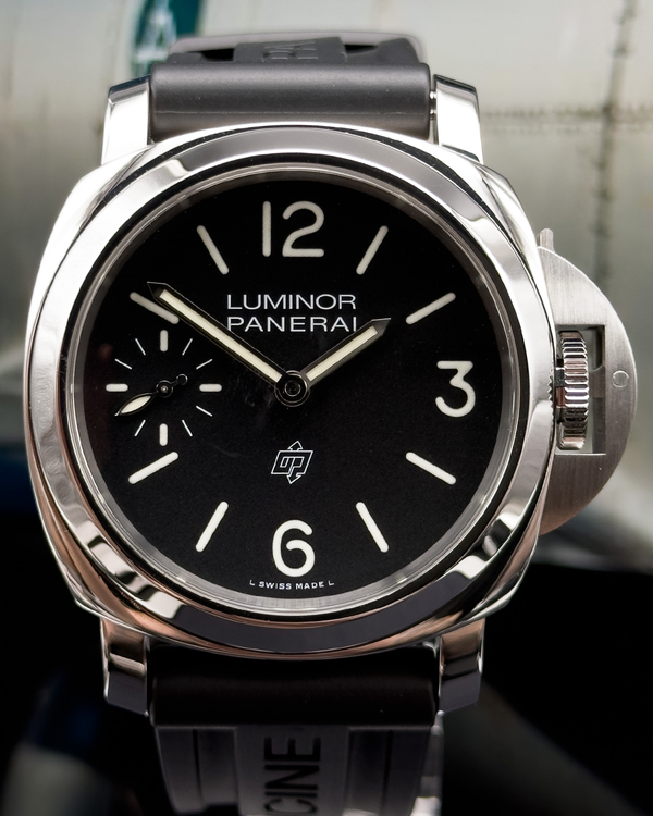 2022 Panerai Luminor Base Logo 44MM Black Dial Leather Strap (PAM01084)