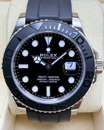 2022 Rolex Yacht-Master 42MM Black Dial Oysterflex Strap (226659)