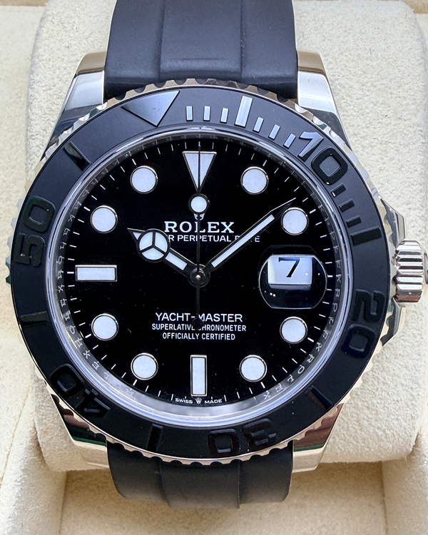 2022 Rolex Yacht-Master 42MM Black Dial Oysterflex Strap (226659)