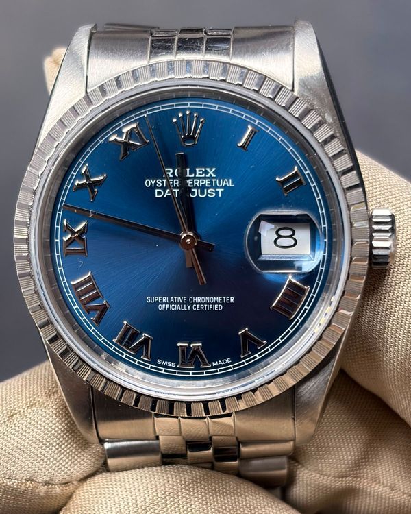 Rolex Datejust 36mm Blue Dial Jubilee Bracelet (16220)
