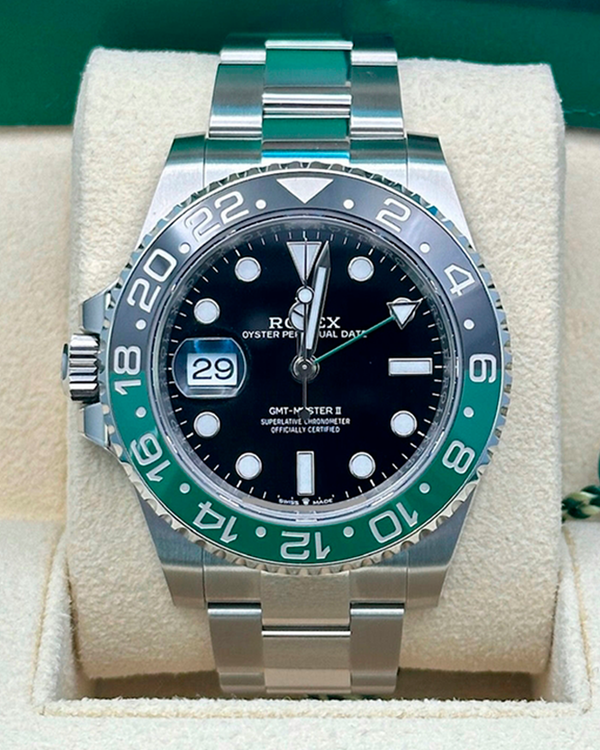 2025 Rolex GMT-Master II "Sprite" 40MM Black Dial Jubilee Bracelet (126720VTNR)