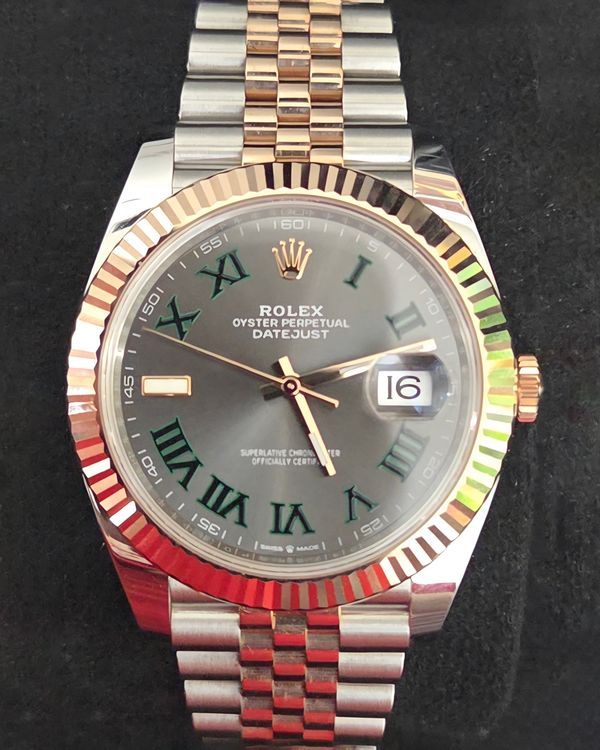 2022 Rolex Datejust "Wimbledon" 41MM Slate Dial Two-Tone Jubilee Bracelet (126331)