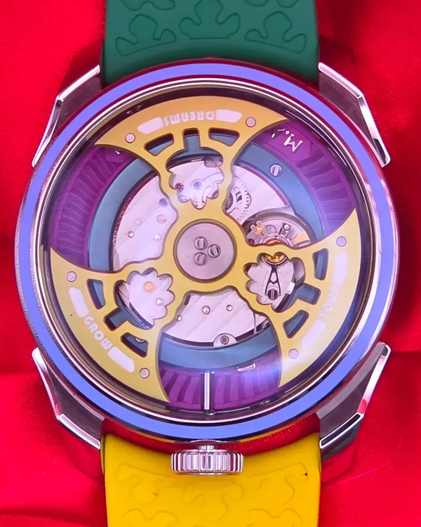 2026 MB&F MAD Edition 1 "Yinka Ilori" 42MM Skeleton Dial Rubber Strap (M.A.D.1S)