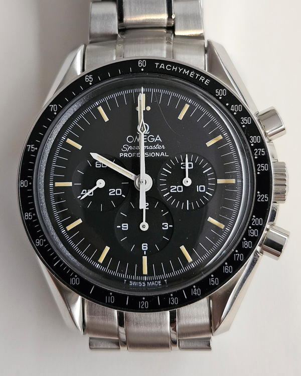 Omega Speedmaster Professional Moonwatch 42MM Black Dial Steel Bracelet (145.0022)
