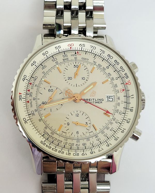 2018 Breitling Navitimer 1 Chronograph 41MM Silver Dial Steel Bracelet (A13324)