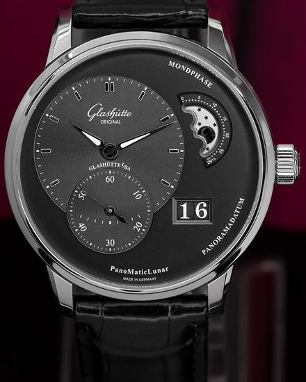 2026 Glashütte Original PanoMaticLunar 40MM Grey Dial Leather Strap (1-90-02-43-32-62)