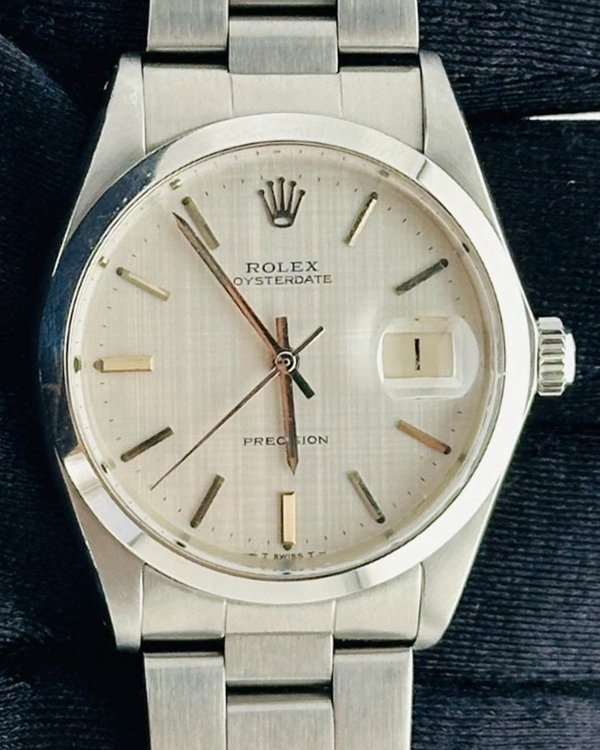 Rolex Oyster Precision Date 34MM Silver Dial Oyster Bracelet (6694)