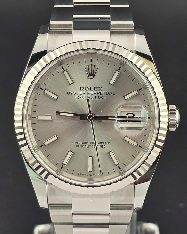 2026 Rolex Datejust 36MM Silver Dial Oyster Bracelet (126234)