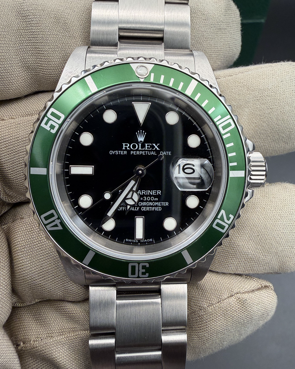2007 Rolex Submariner Date "Kermit" 40MM Black Dial Oyster Bracelet (16610LV)