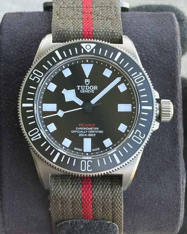 2023 Tudor Pelagos FXD 42MM Black Dial Textile Strap (25717N)