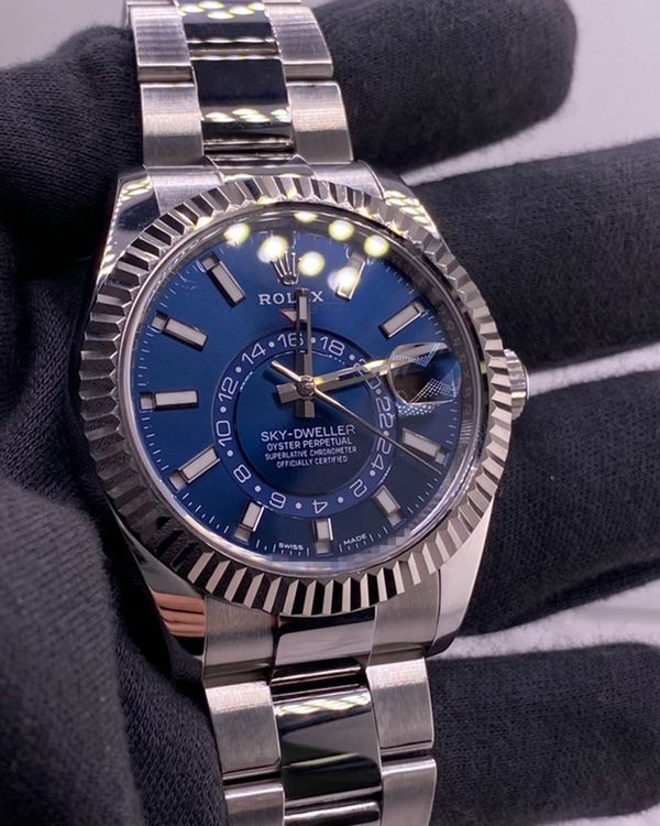2018 Rolex Sky-Dweller 42MM Blue Dial Oyster Bracelet (326934)