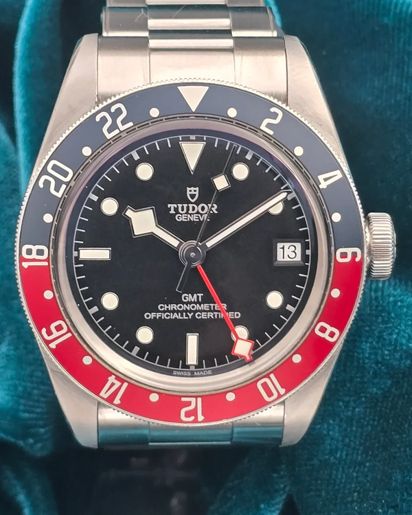 No Reserve - 2021 Tudor Black Bay GMT "Pepsi" 41MM Black Dial Steel Bracelet (79830RB)