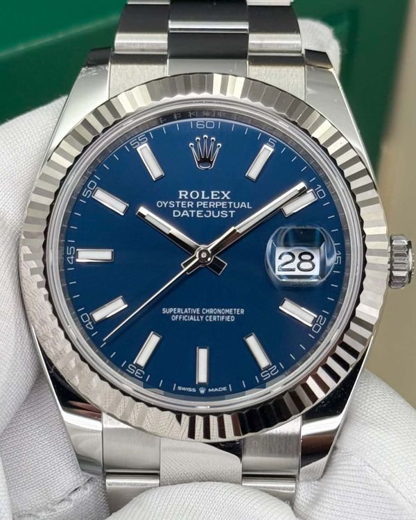 2023 Rolex Datejust 41MM Blue Dial Oyster Bracelet (126334)