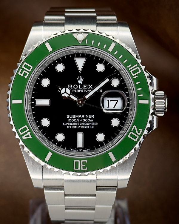No Reserve - Rolex Submariner Date "Starbucks" 41mm Black Dial Oyster Bracelet (126610LV)