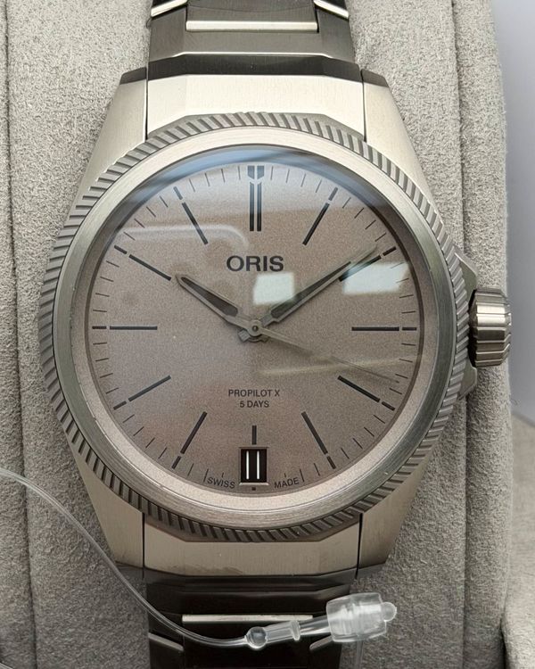2026 Oris ProPilot X 400 39MM Grey Dial Titanium Bracelet (01 400 7778 7153)