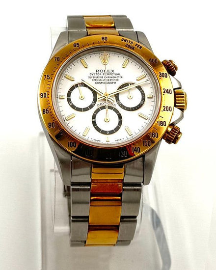 1994 (S Serial) Rolex Cosmograph Daytona 40MM White Dial Two-Tone Oyster Bracelet (16523)