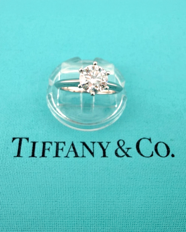 Tiffany & Co. Solitaire Engagement Ring Size 4.75 Platinum Diamond (Solitaire Engagement Ring)