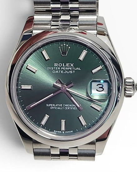 2026 Rolex Datejust 31MM Mint Green Dial Jubilee Bracelet (278240)