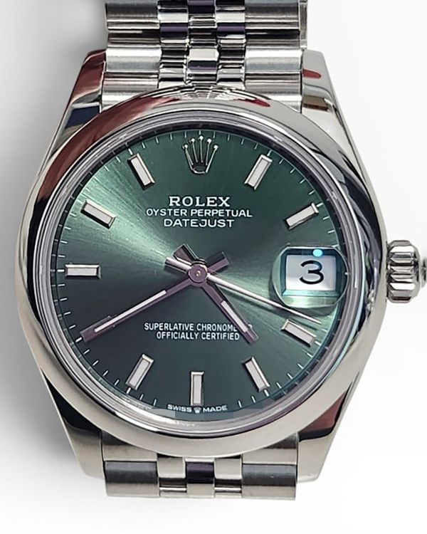 2026 Rolex Datejust 31MM Mint Green Dial Jubilee Bracelet (278240)