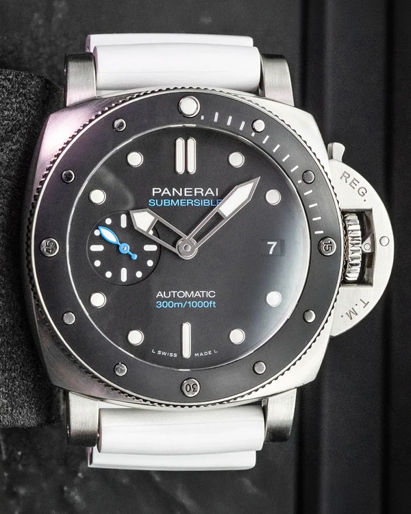2020 Panerai Submersible 42MM Black Dial Rubber Strap (PAM00683)