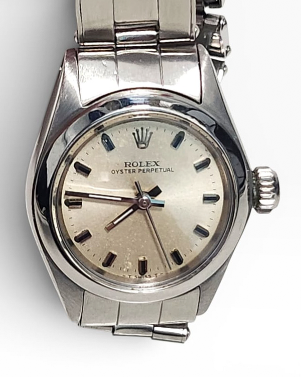 Rolex Oyster Perpetual 25MM Silver Dial Oyster Bracelet (6618)